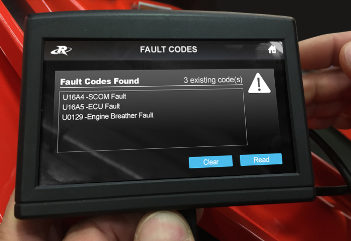 Clear and Check Fault Codes